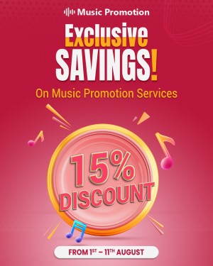 15 Off Music Promotion Services
