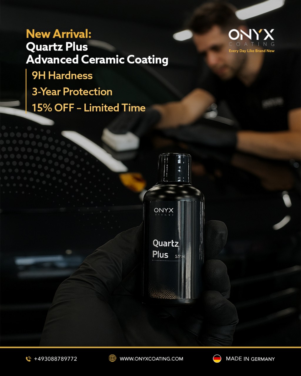 Onyx Coating unveils Quartz Plus to expand its professional
