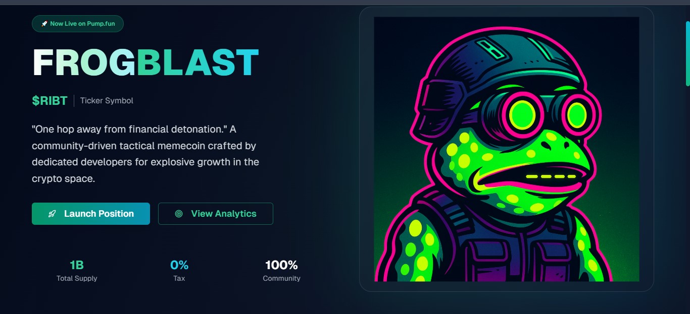 FrogBlast SOL Launches at the Intersection of Nostalgia and Blockchain Gaming