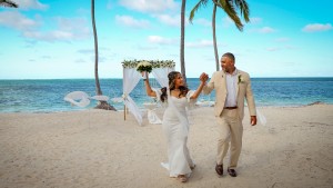 Couple during a destination wedding in Punta Cana