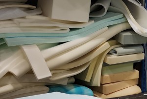 Foam and Stuff Wall of cushion replacement foam.