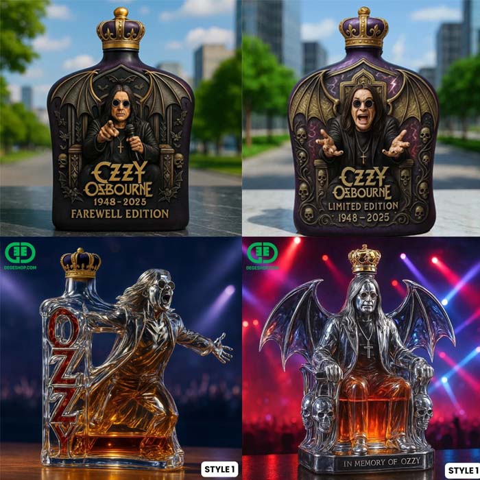 Ozzy Osbourne Farewell Whiskey Bottle Ozzy Osbourne Farewell Whiskey Bottle