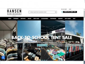 HANSEN S ANNUAL BACK TO SCHOOL TENT SALE