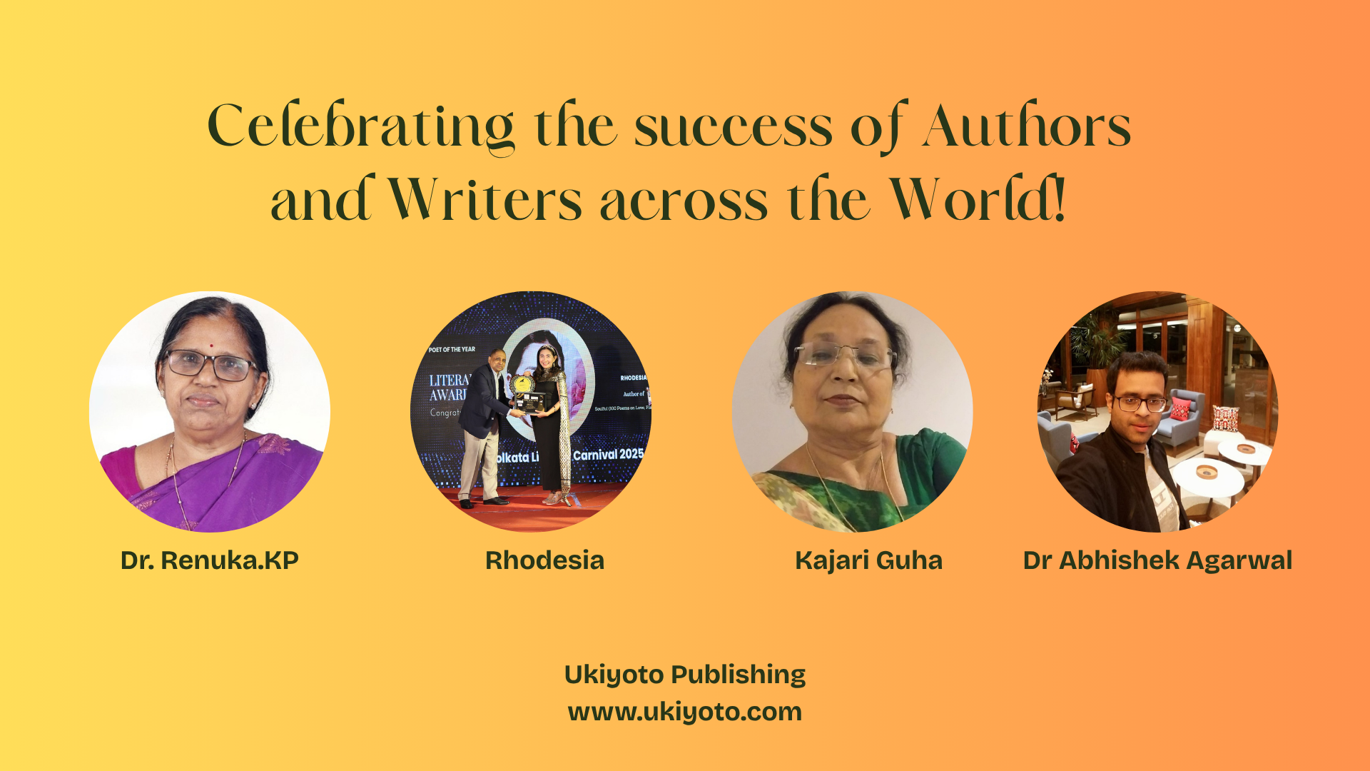 Celebrating the success of Authors and Writers across the World Celebrating the success of Authors and Writers across the World