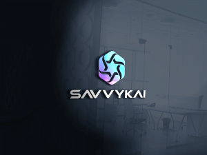 3d glass window logo mockup