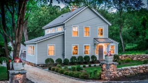 The timber-framed farmhouse is a smart home that pays homage to vintage homebuilding techniques.