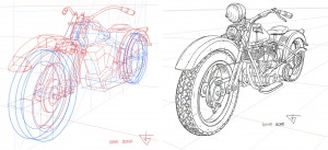 Motorcycle Indian Chief Gene Bond Guide How to Draw Motorcycle