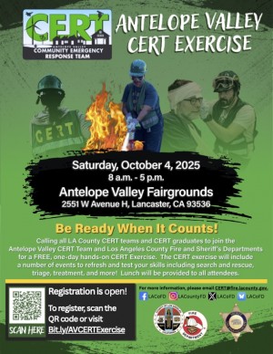 AV CERT Exercise Flyer