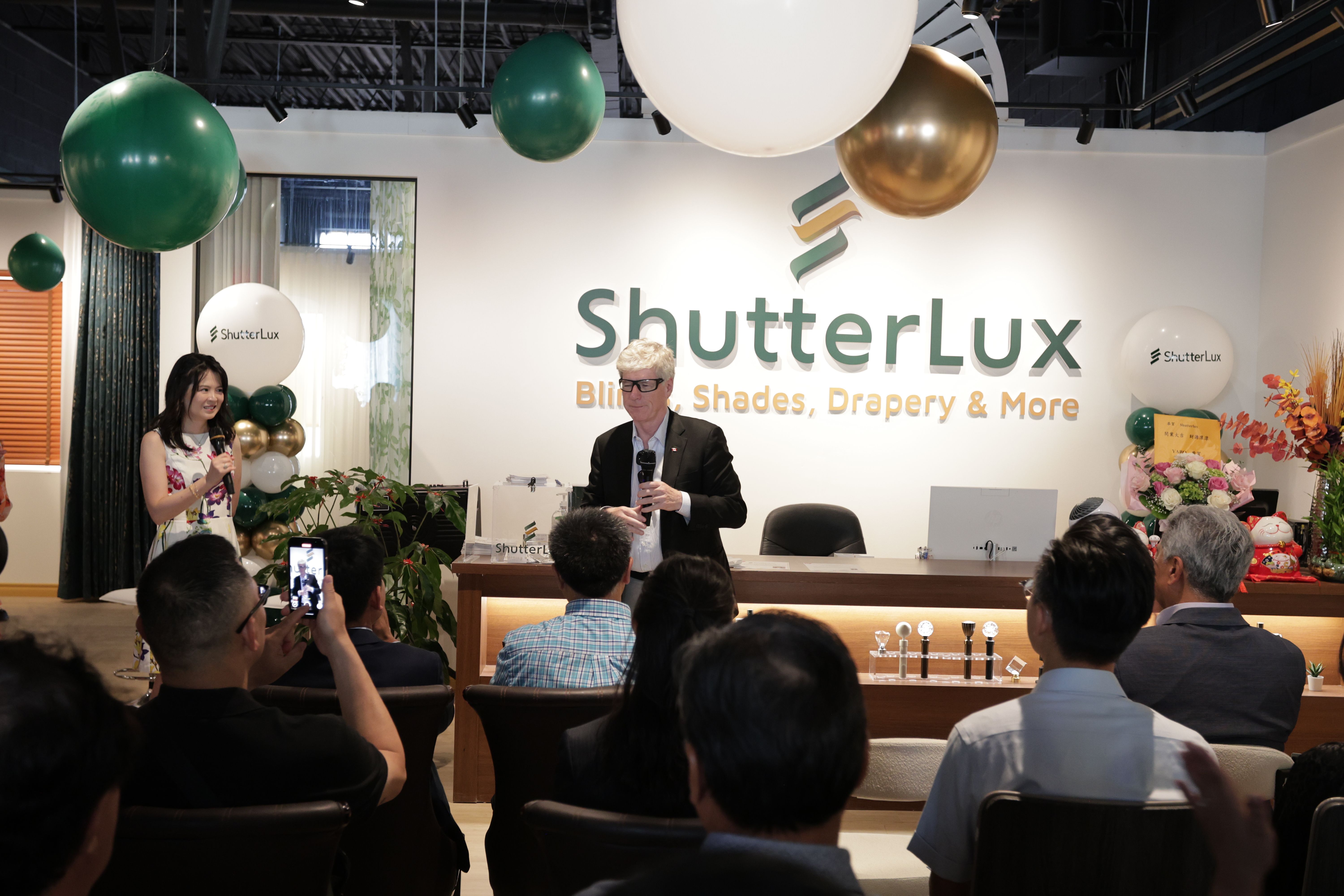 ShutterLux Founder  CEO Jet Li joined by MPs MPPs and Markham Councillors
