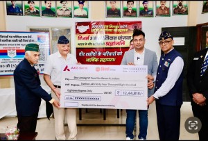 Winners Institute donates ₹12.44 lakh to support martyrs’ families on Independence Day.