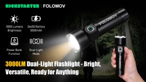 FOLOMOV Debuts A7 Dual-Tone Flashlight on Kickstarter