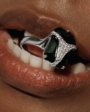 haute panties with emerald by Louna&solce