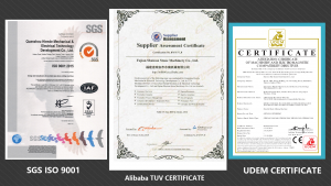 ShuiNan Machinery s certification