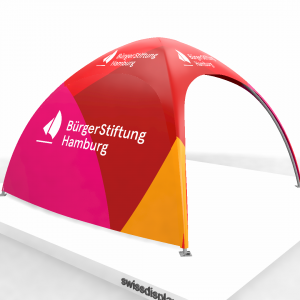 3x3m stahldome Buergerstiftung Hamburg | swissdisplay.de