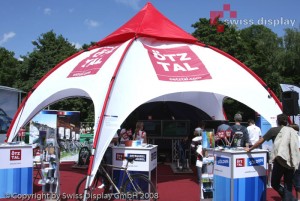9x9m promotion pavillon | swissdisplay.de
