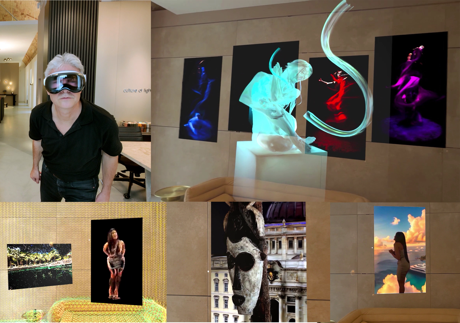 Holographic Experiences on Apple Vision Pro Eric Par light paintings Viktoria Singh music video Holographic Experiences on Apple Vision Pro Eric Par light paintings Viktoria Singh music video