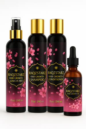RAQZSTARZ Hair Growth Bundle Debuts To Promote Healthy Scalp, Stronger Roots, And Thicker Hair