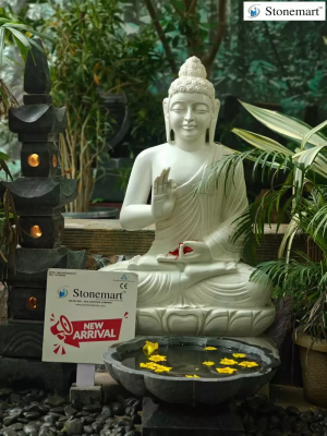 Marble Buddha statue