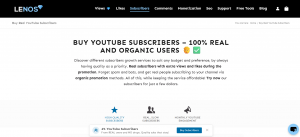 Lenostube Buy Subscriber Page