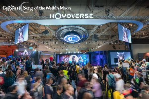 The HoYoverse booth, home to Genshin Impact