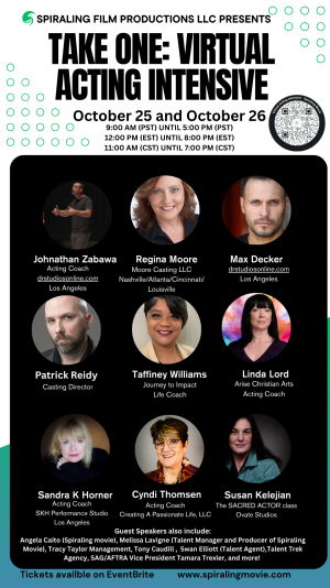 Spiraling Film Productions LLC Announces Take One: Virtual Acting Intensive, October 25–26, 2025