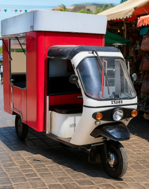 Food Cart Electric Auto Rickshaw in Gujarat India