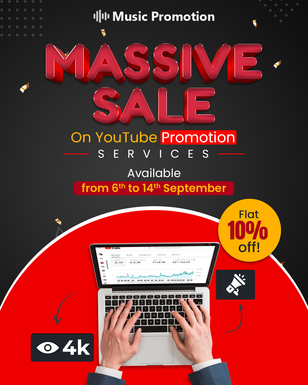 10 Off on YouTube Promotion Services