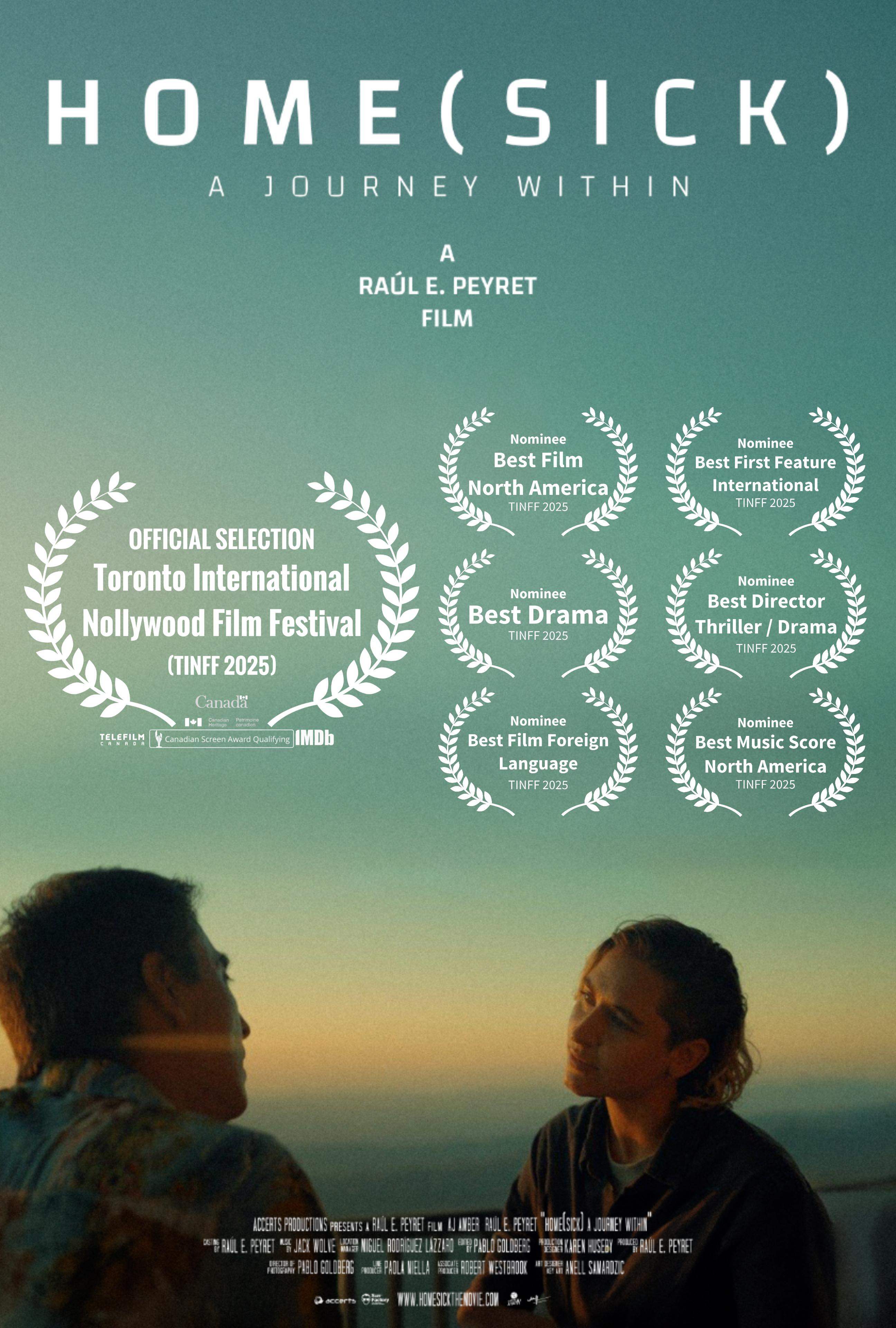 Official poster for Homesick A Journey Within nominated at TINFF