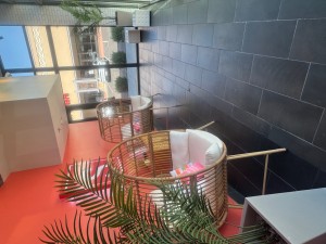 Welcoming clients into the clean beauty movement.  Sugar Sugar franchise foyers set the tone.