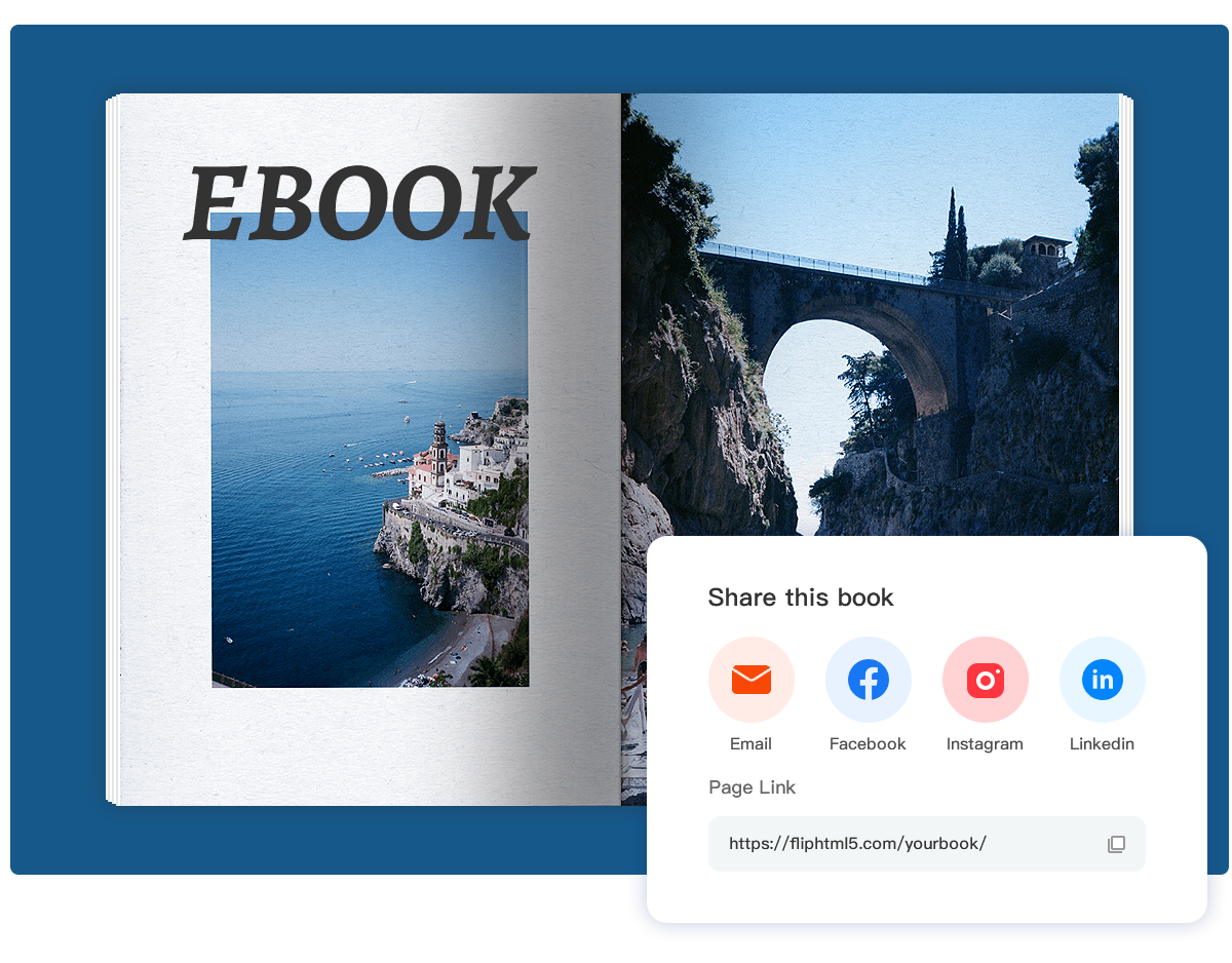 Easily share ebook online
