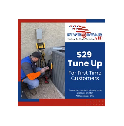 Five Star Air – Plumbing Launches Limited-Time $49 AC Tune-Up for New Customers