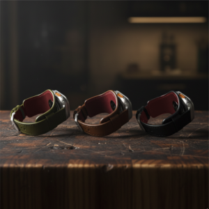 Garstin Apple watch straps Olive Brown Black