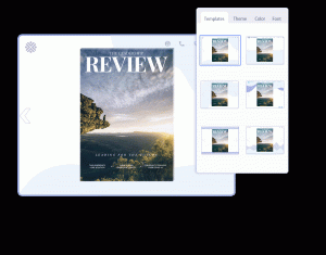 create interactive magazine with templates