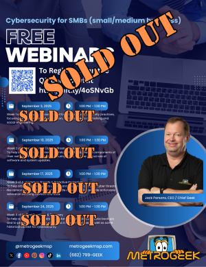 September Webinars Sold Out