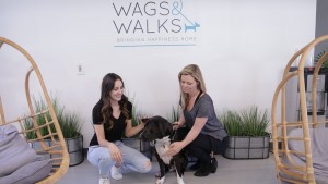 Duff pictured with two of the stars of her new music video, Esther Lane and 