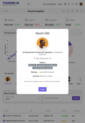 Thunder AI Events Analytics