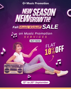 Fall Music Kickoff Sale on Music Promotion Services