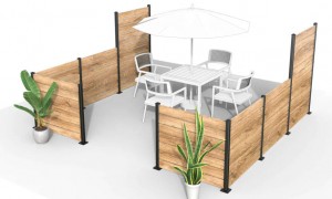 privacy panel post kit 4