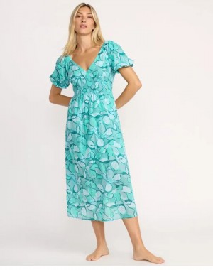 Billabong Womens Dress Go Coastal Midi
