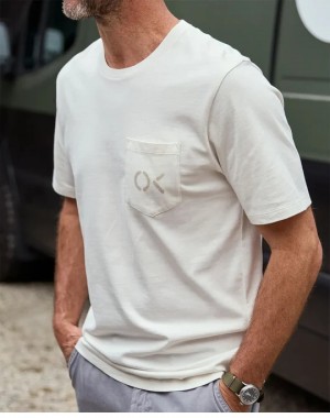 Outerknown Mens Shirt OK Stencil Pocket Tee