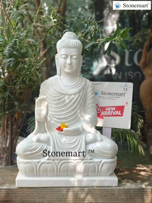 Marble Buddha statue