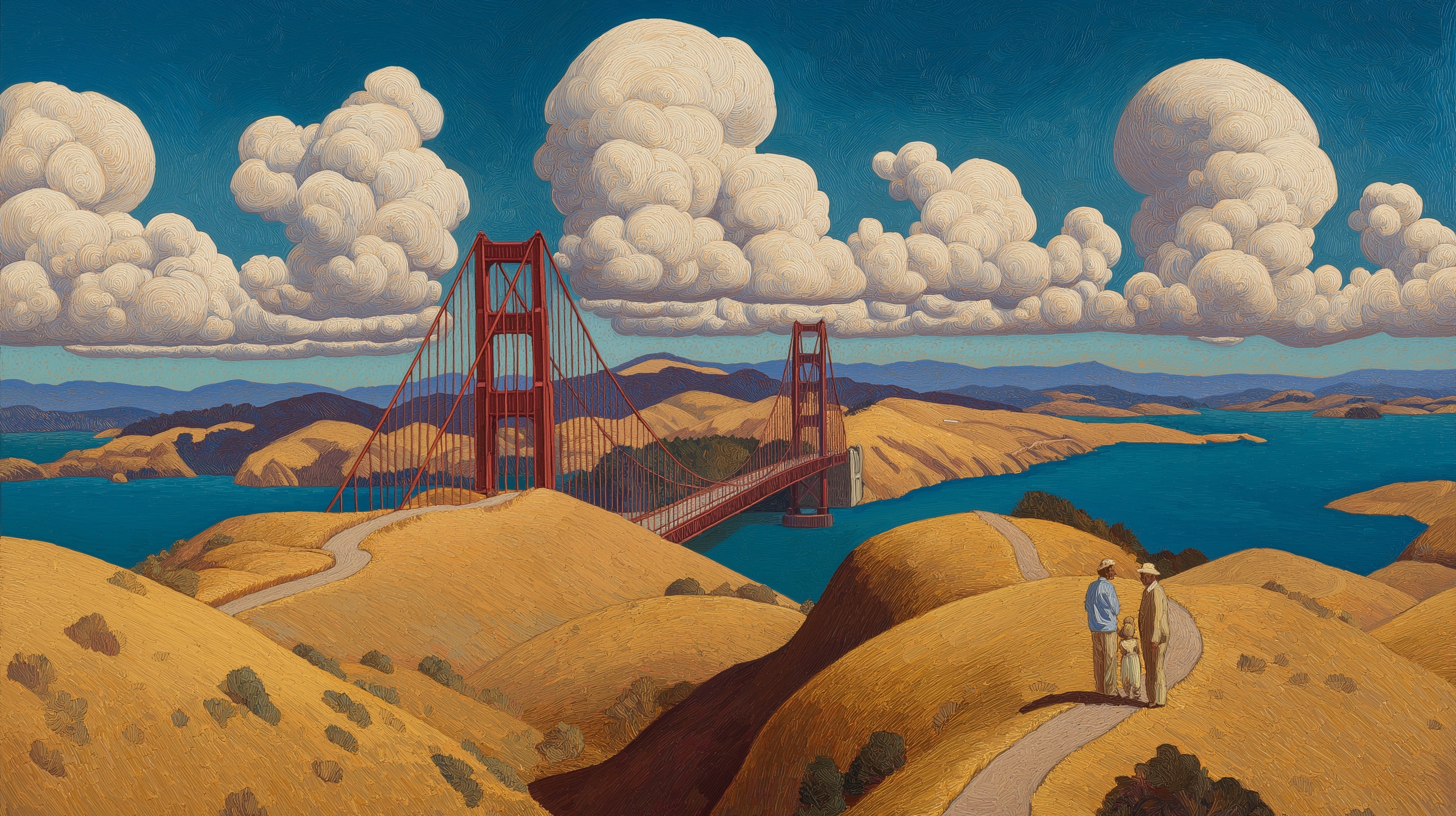 Easton Cain Oil PaintingGolden Gate