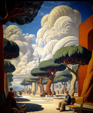 Easton Cain Oil Painting-Marin Summer