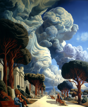 Easton Cain Oil Painting-Presidio Heights