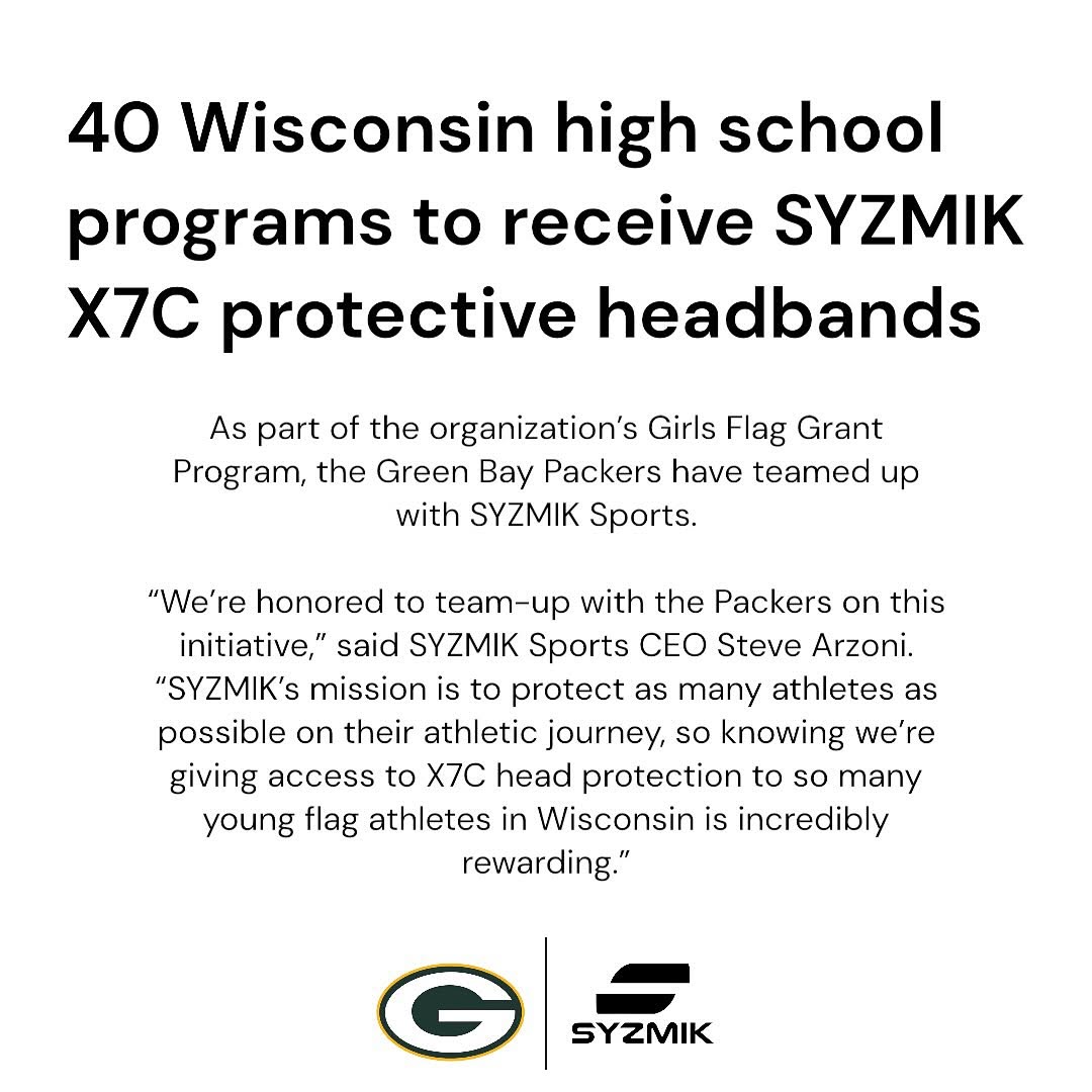 40 Wisconsin high school programs to receive SYZMIK X7C protective headbands