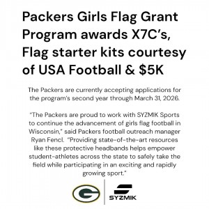 Packers Girls Flag Grant Program awards X7C