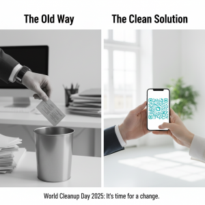 QRFunnels Marks World Cleanup Day with Free Digital Business Card Giveaway