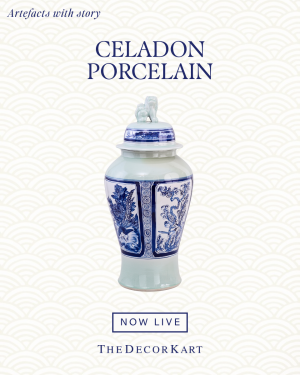 Blue and White Temple Jar