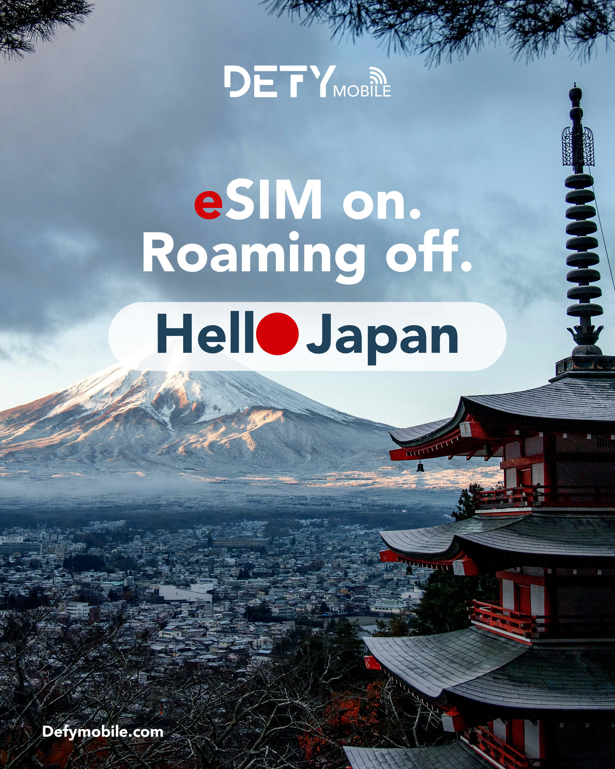 Buy Defy Mobile eSIM for Japan and SAVE BIG