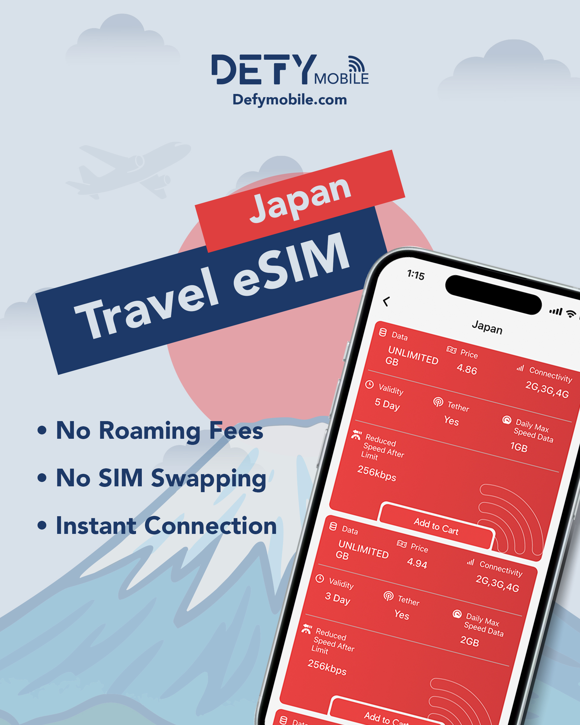 Hello Japan Hello Defy Mobile eSIM Hello Japan Hello Defy Mobile eSIM